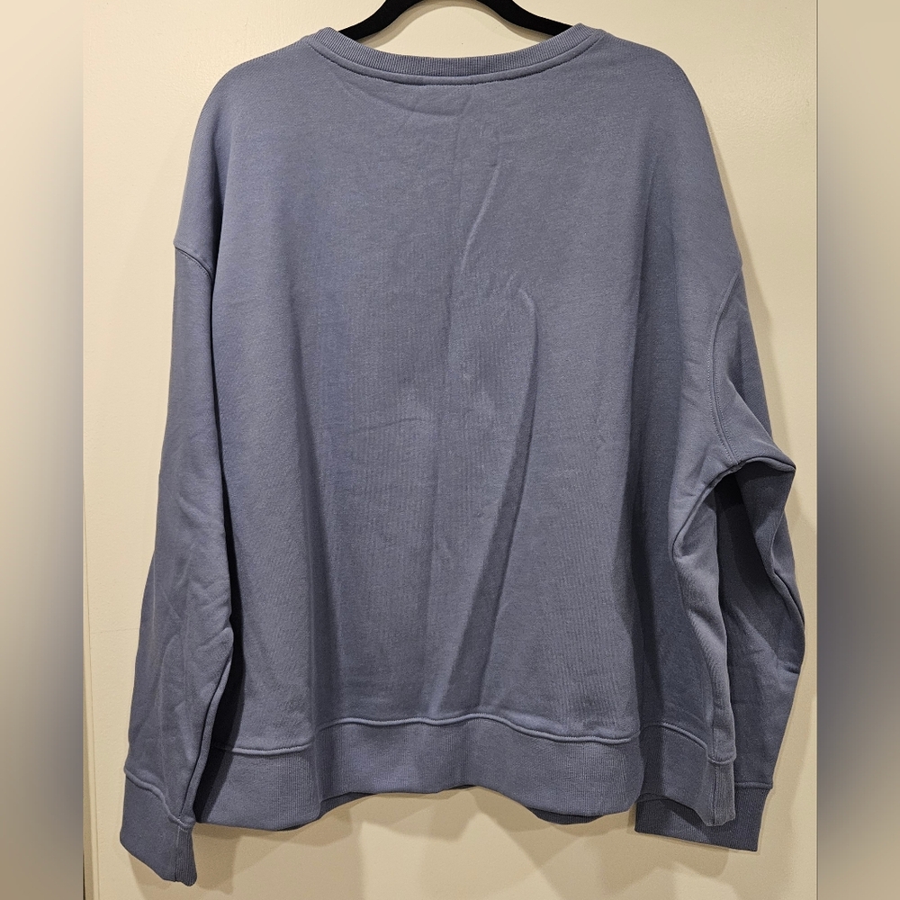 Pact Ombre Lotus Slouchy Crewneck Sweatshirt Organic Cotton 2X - Picture 6 of 7
